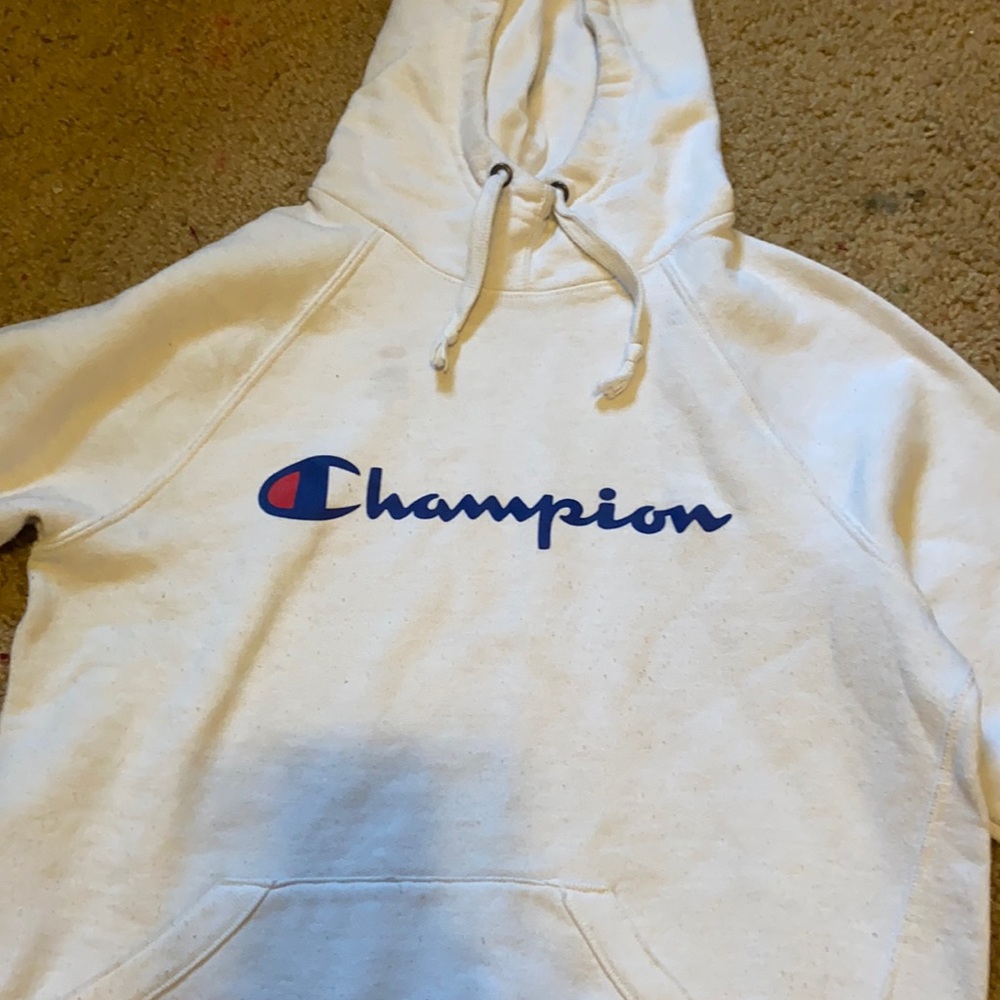 White xs Champion Hoodie